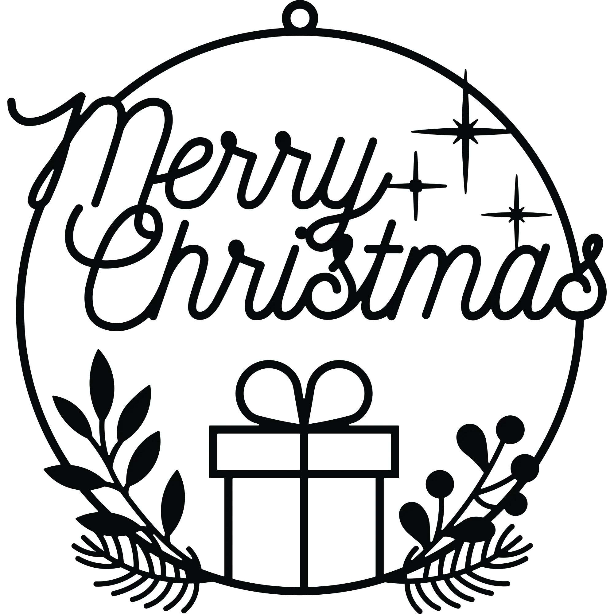 Türkranz » Merry Christmas mit Geschenk  «